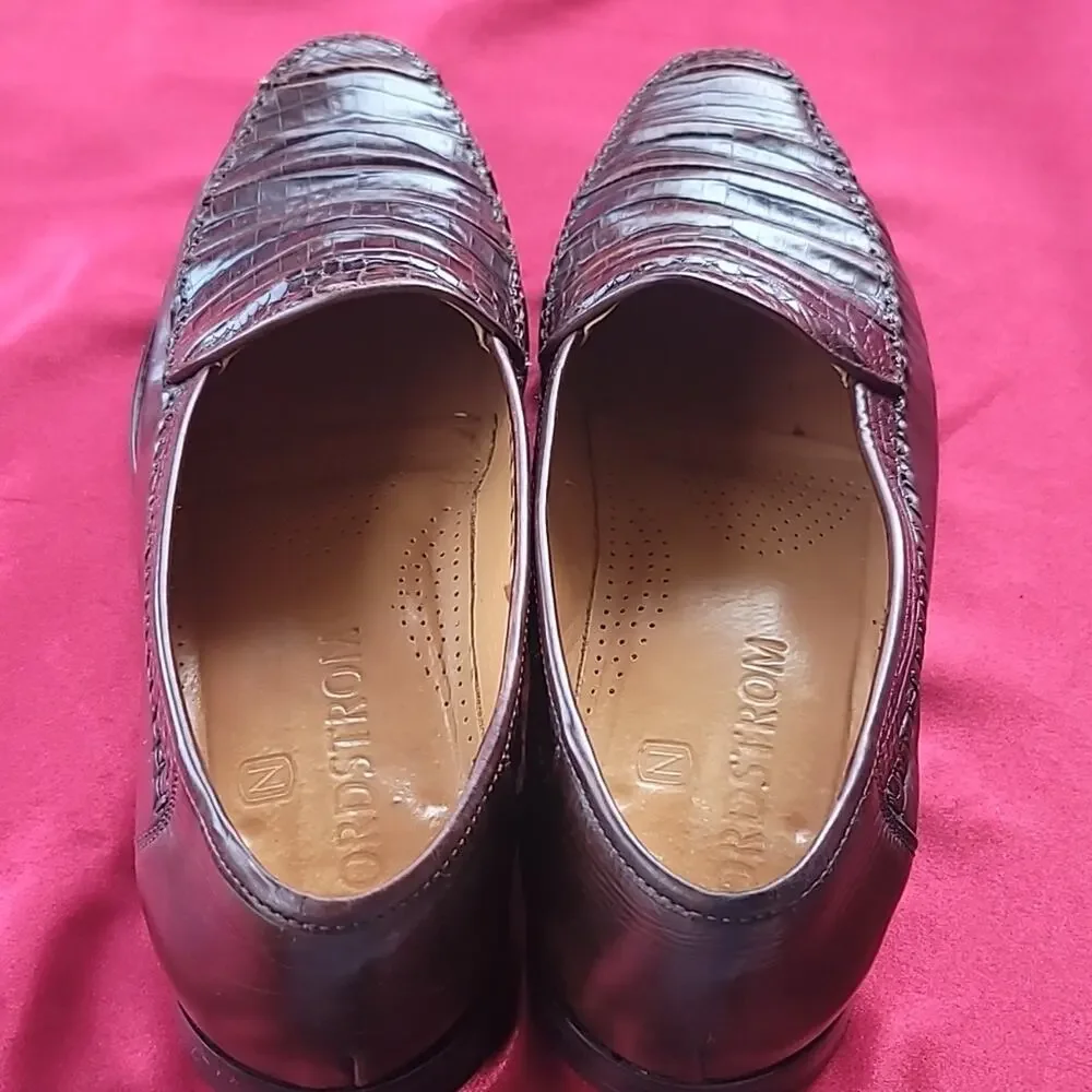 GENUINE ALLIGATOR NORDSTROM sz 11 handmade in Spain loafer GORGEOUS